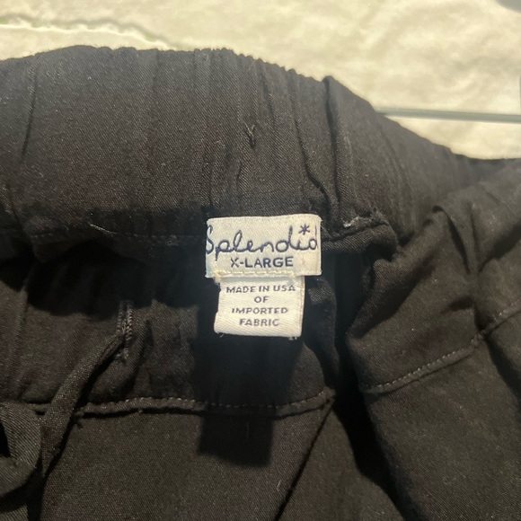 Splendid black elastic waist short rayon voile ruffle shorts size xlarge - Picture 5 of 6